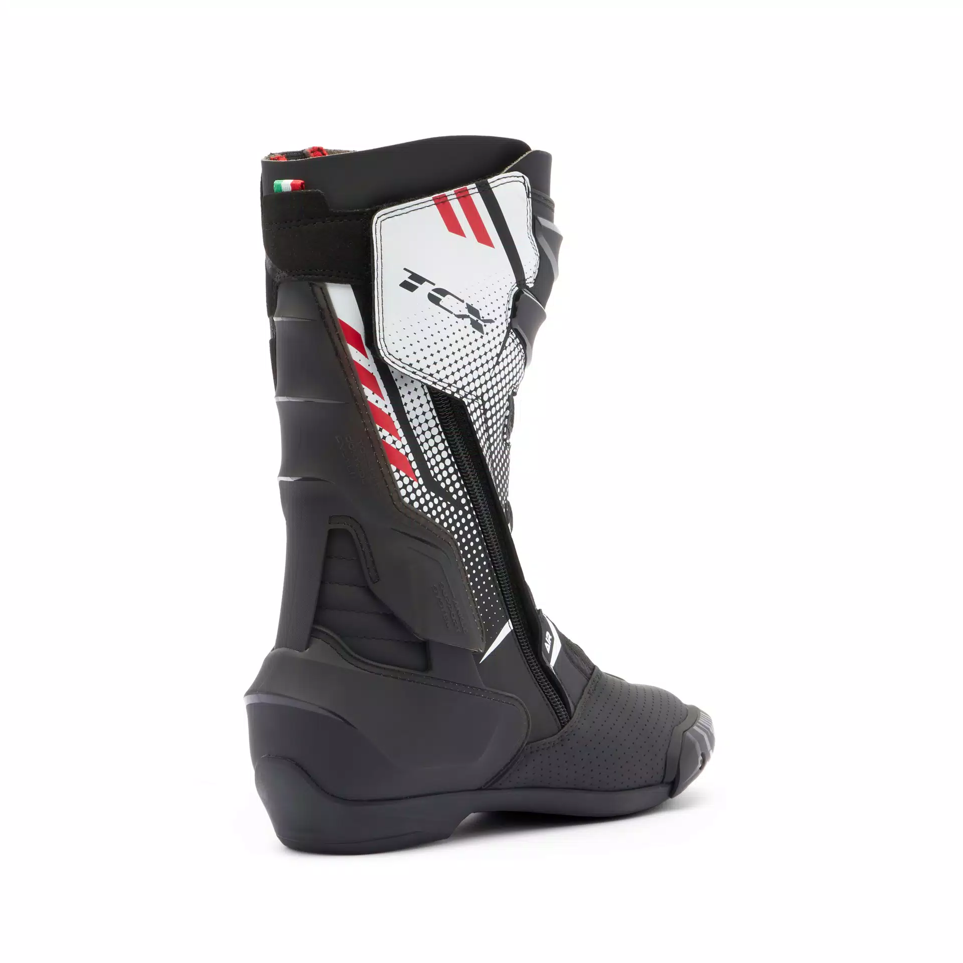 S-TR1 AIR BOTTES MOTO SPORT HOMME - NOIR/BLANC/ROUGE