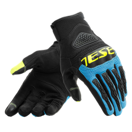 BORA GLOVES BLACK/FIRE-BLUE/FLUO-YELLOW- Tissus