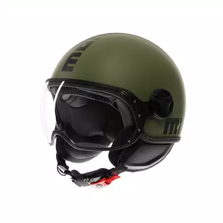 MOMODESIGN FGTR CLASSIC MATT MILITARY GREEN / BLACK - JET HELMET WITH VISOR E2206 -  - 1