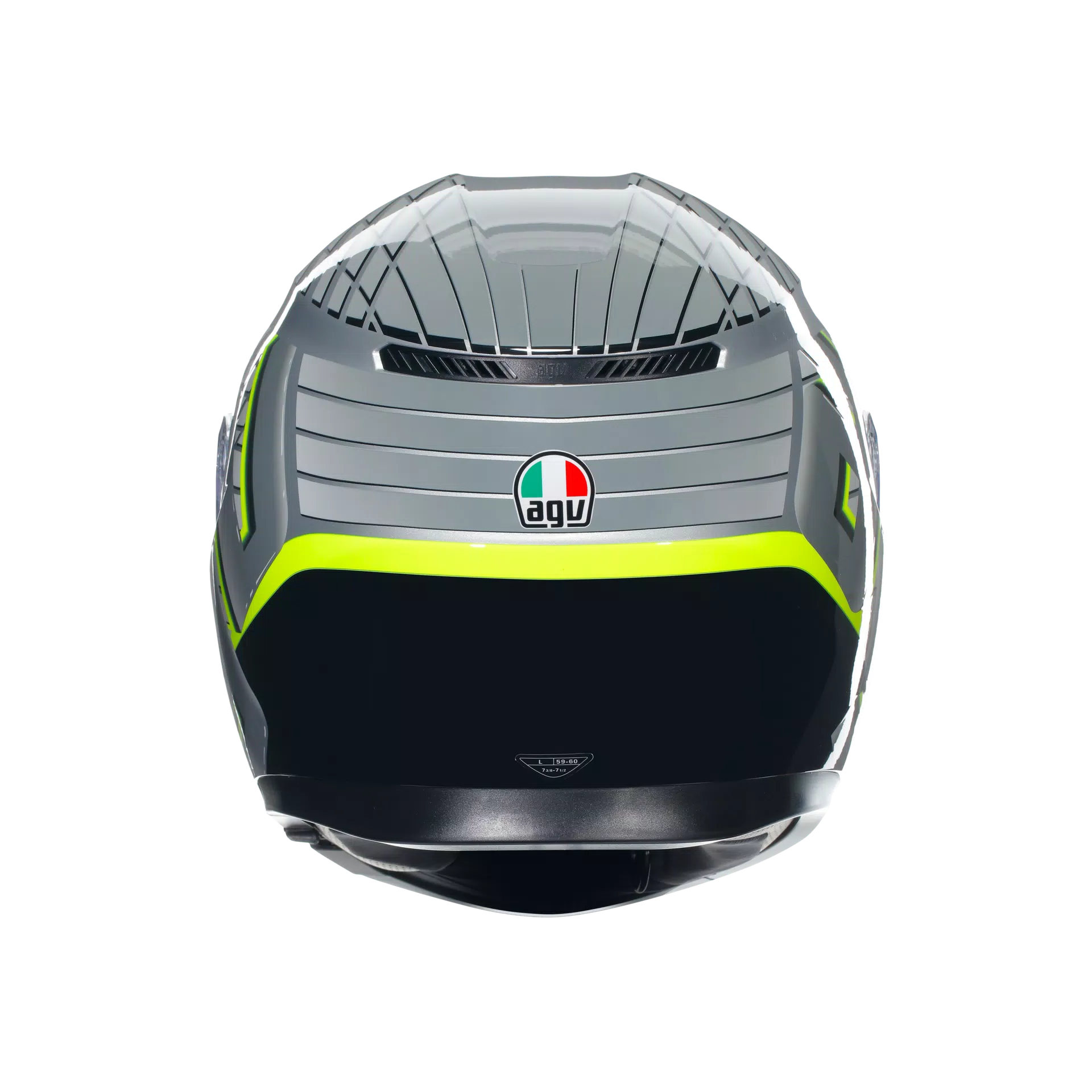 K3 FORTIFY GREY/BLACK/YELLOW FLUO - CASQUE MOTO INTÉGRAL E2206