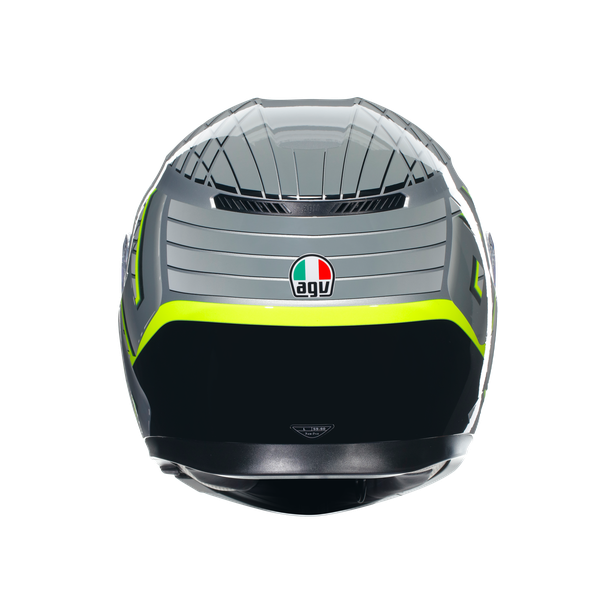 k3-fortify-grey-black-yellow-fluo-casco-moto-integral-e2206 image number 4