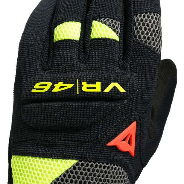 vr46-curb-short-gloves-black-anthracite-fluo-yellow image number 6
