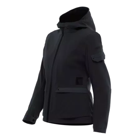 CENTRALE ABSØLUTESHELL™ PRO - WOMEN'S WATERPROOF MOTORCYCLE JACKET - BLACK - 1