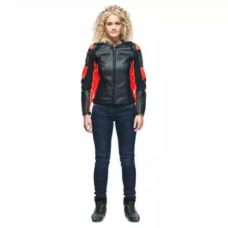 RACING 4 LADY LEATHER JACKET