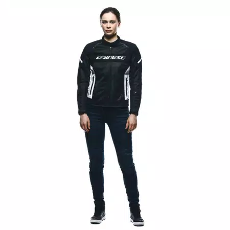 AIR FRAME 3 TEX - WOMEN'S SUMMER MOTORCYCLE JACKET IN FABRIC - BLACK/WHITE/WHITE - 3