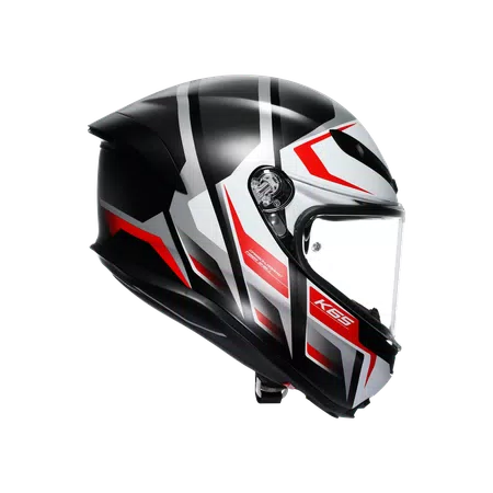 K6 S E2206 - KARVE MATT BLACK/WHITE/RED -  - 3