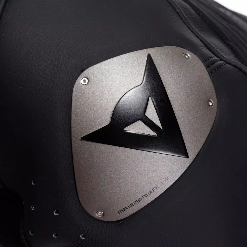 LAGUNA SECA 6 - PERFORATED ONE-PIECE LEATHER RACING SUIT - BLACK/BLUE/RED - 10