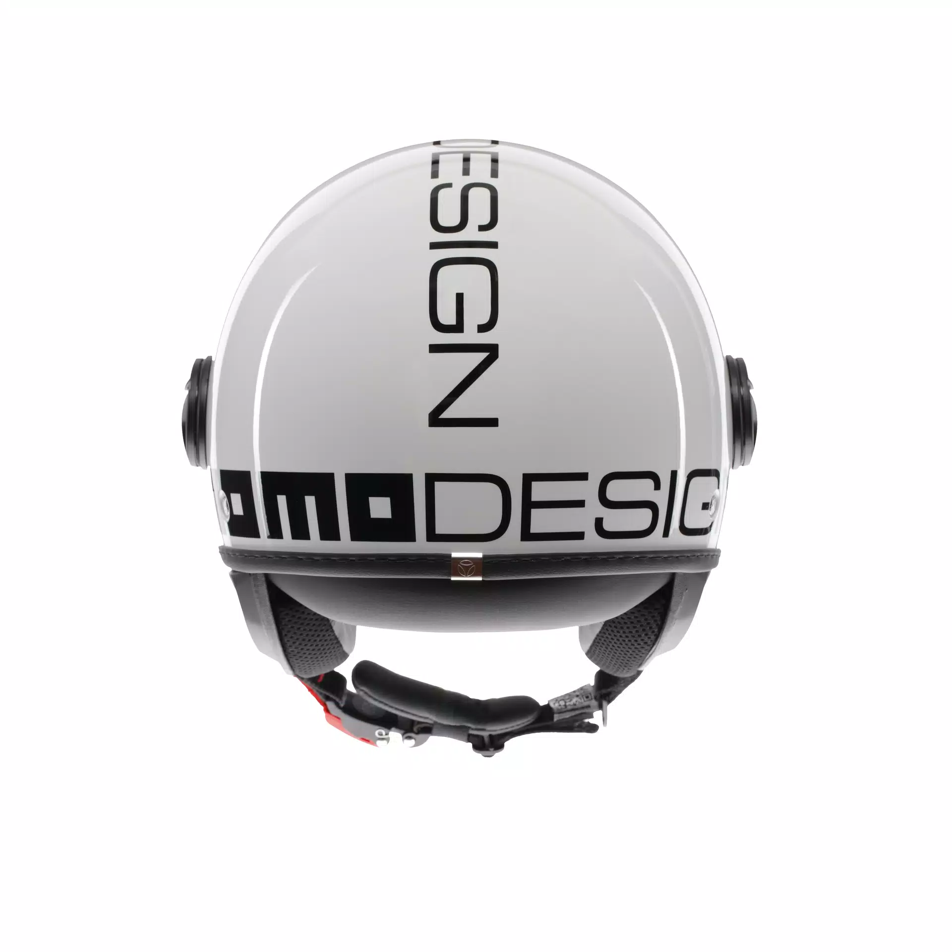 MOMODESIGN FGTR CLASSIC BLANCO / NEGRO - CASCO JET CON VISERA E2206