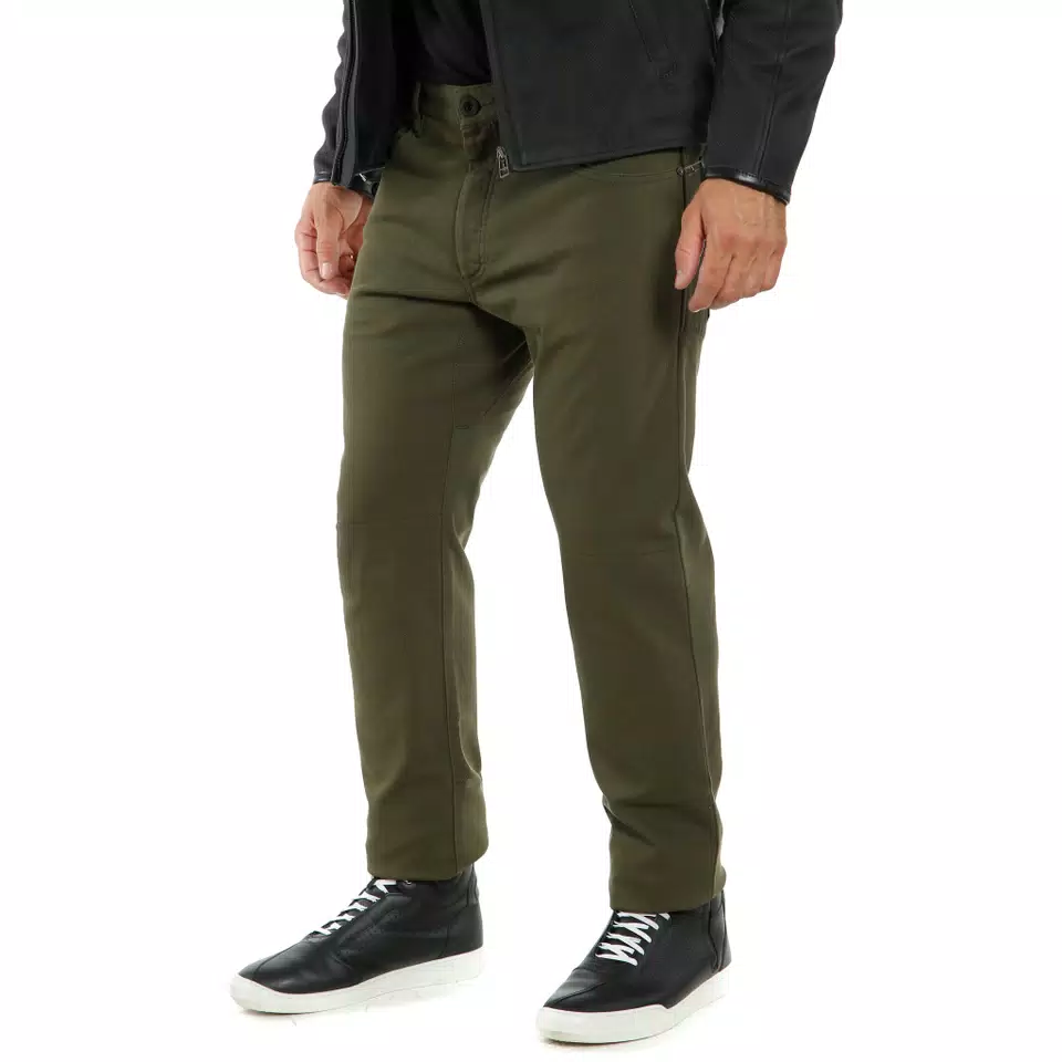 CASUAL REGULAR - MEN'S MOTORCYCLE PANTS IN FABRIC | OLIVE CASUAL REGULAR - MEN'S MOTORCYCLE PANTS IN FABRIC | OLIVE