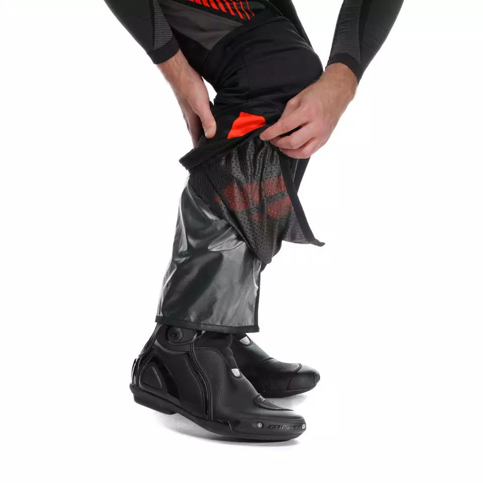 DRAKE 2 AIR ABSØLUTESHELL - MEN'S WATERPROOF MOTORCYCLE SUMMER PANTS - BLACK/RED-FLUO - 12