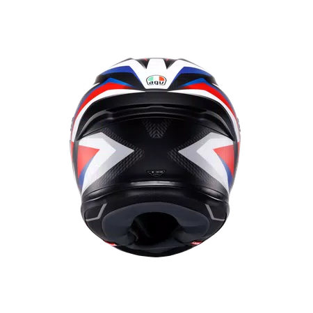 K6 S TIMEWARP MATT BLACK/RED/BLUE - MOTORBIKE FULL FACE HELMET DOT (E2206) -  - 5