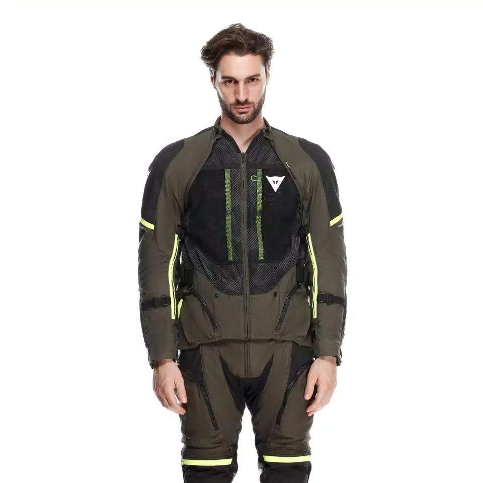 SUPER ADVENTURE ABSØLUTESHELL™ - MEN MOTORCYCLE OFF-ROAD JACKET - TARMAC/BLACK/FLUO YELLOW - 9