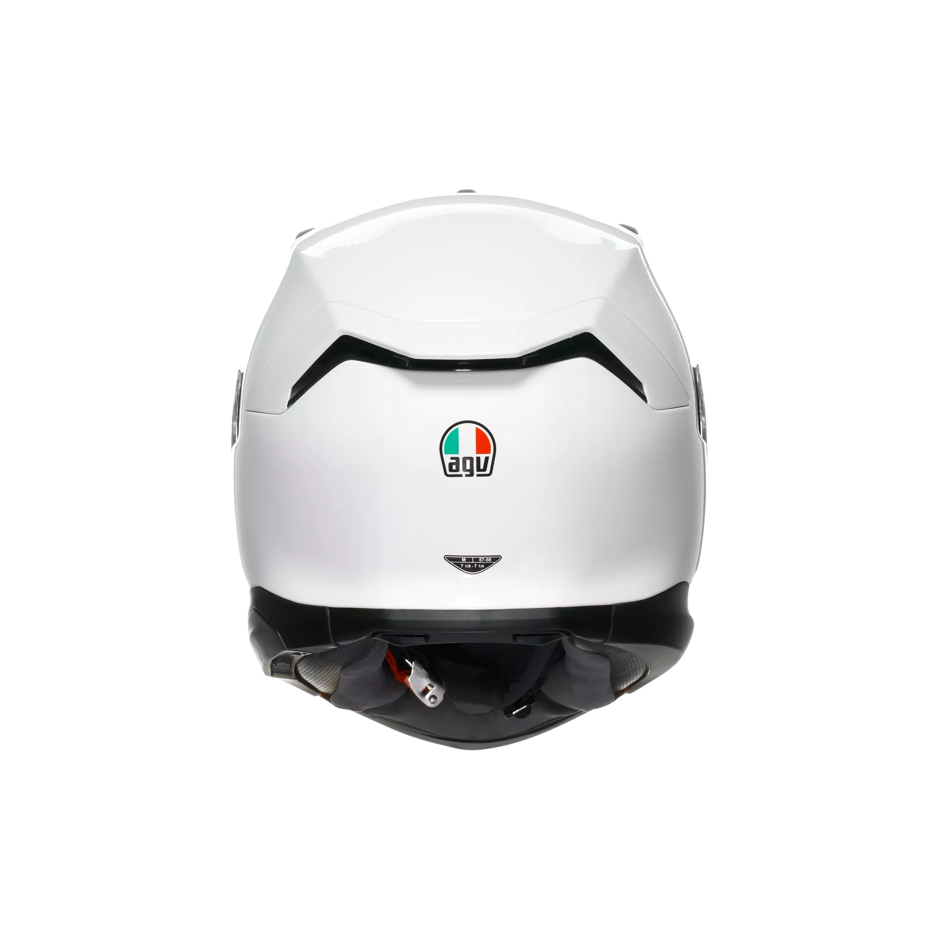 K7 MPLK MONO WHITE - MOTORBIKE FULL FACE HELMET E2206