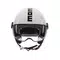 MOMODESIGN FGTR CLASSIC GLOSSY WHITE / BLACK - JET HELMET WITH VISOR E2206