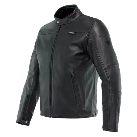 MIKE 3 - MEN'S MOTORCYCLE LEATHER JACKET - BLACK - 1