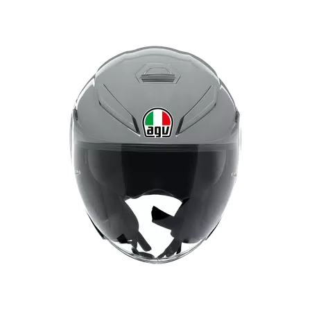 K5 JET EVO MONO NARDO GREY - MOTORBIKE OPEN FACE HELMET E2206 -  - 2