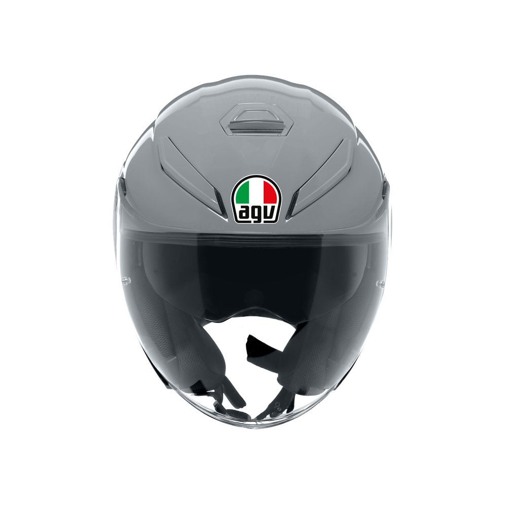 k5-jet-evo-mono-nardo-grey-motorbike-open-face-helmet-e2206 image number 1