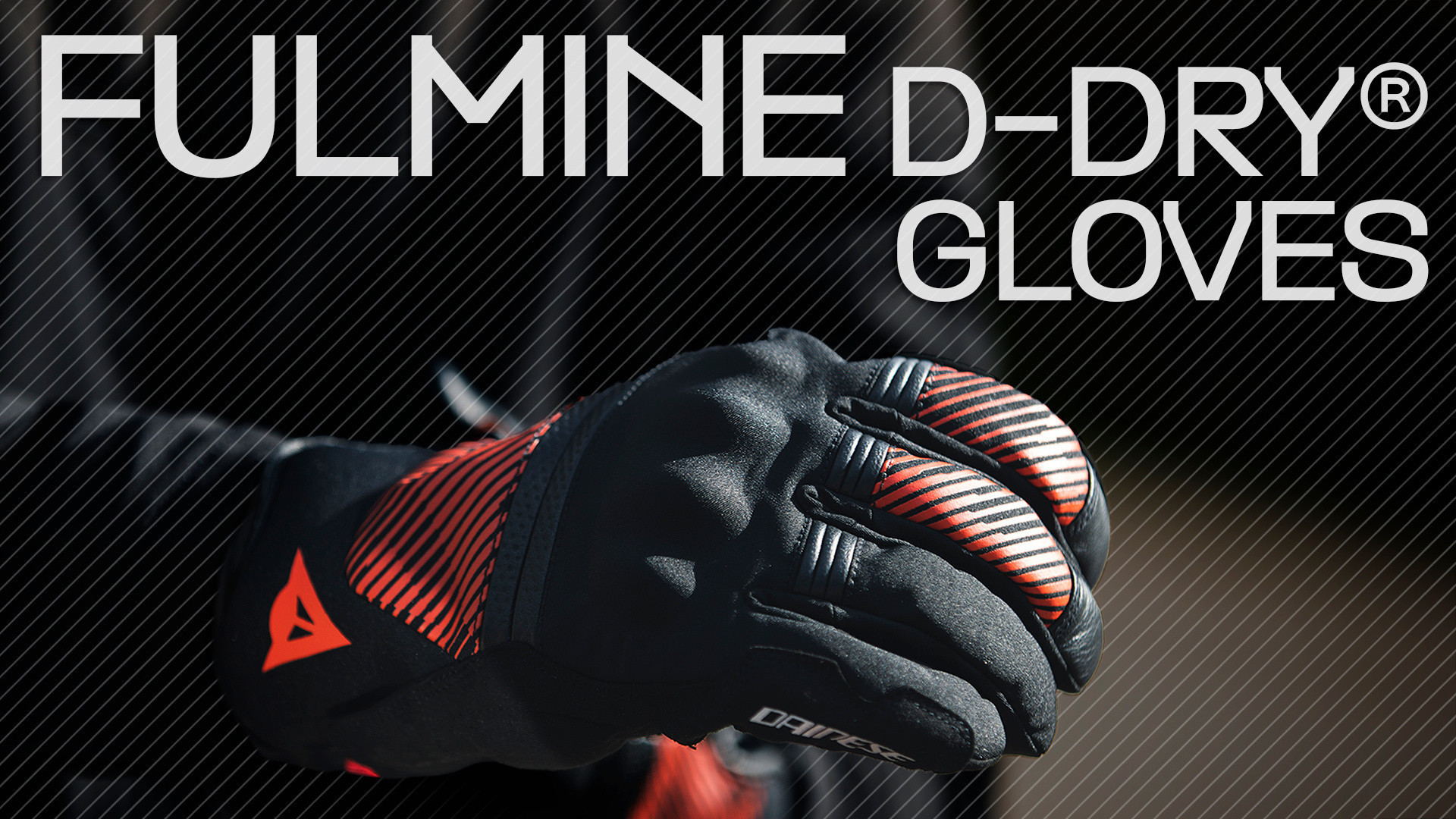 FULMINE D-DRY® - MEN'S WATERPROOF MOTORCYCLE GLOVES | BLACK/BLACK