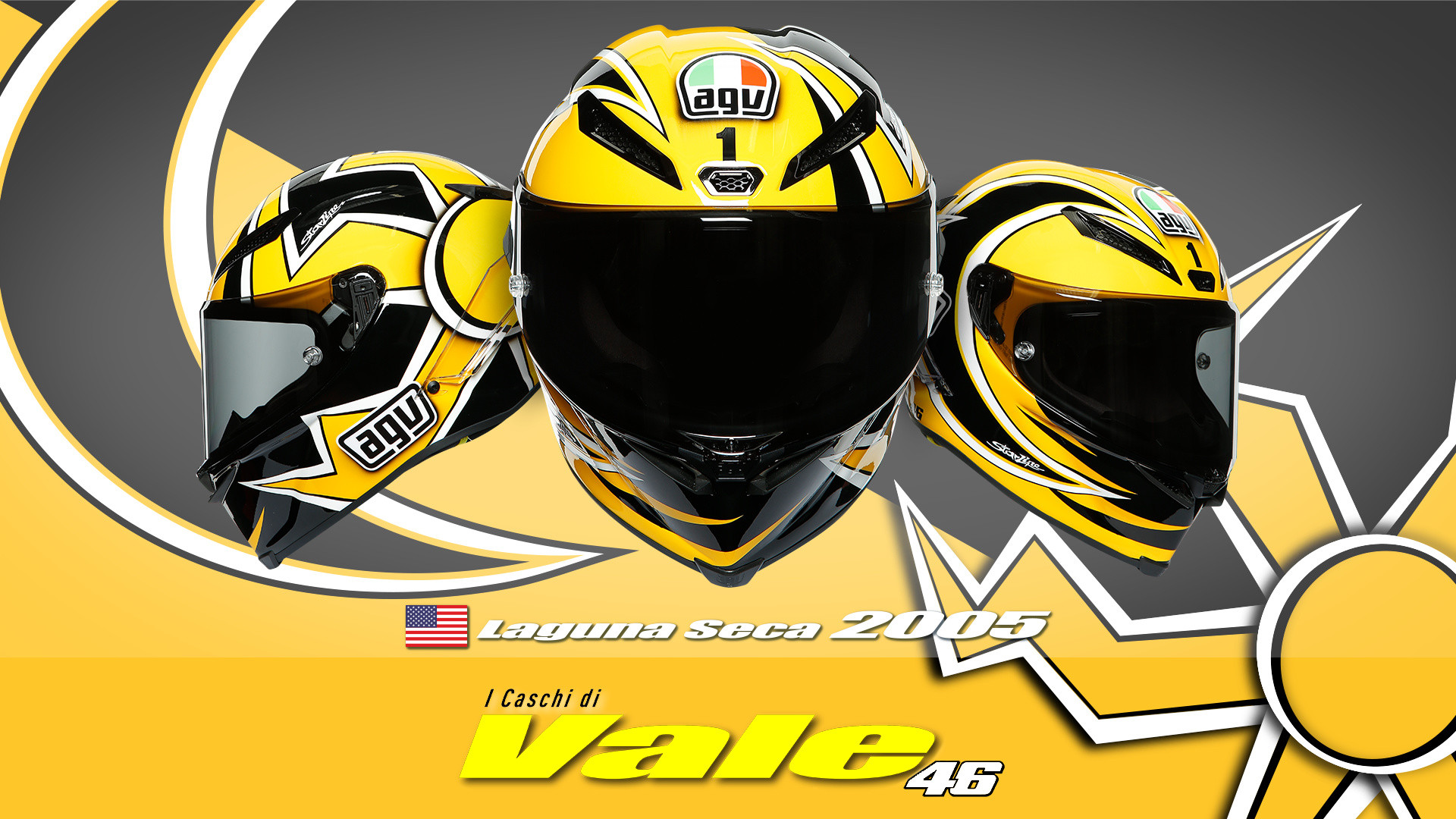 Casco integrale AGV K1 TOP SOLELUNA 2017 Giallo