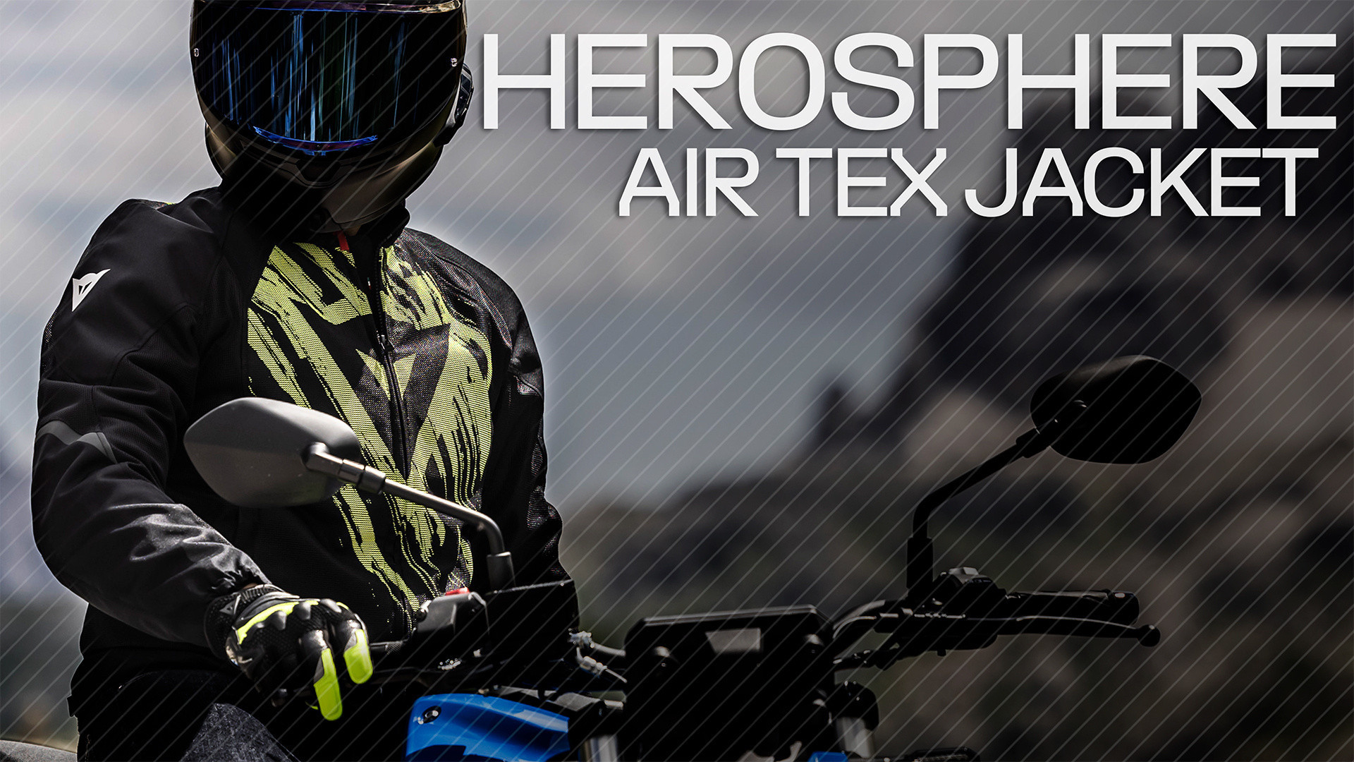 HEROSPHERE AIR - MEN SUMMER MOTORCYCLE JACKET | BLACK/FLUO YELLOW
