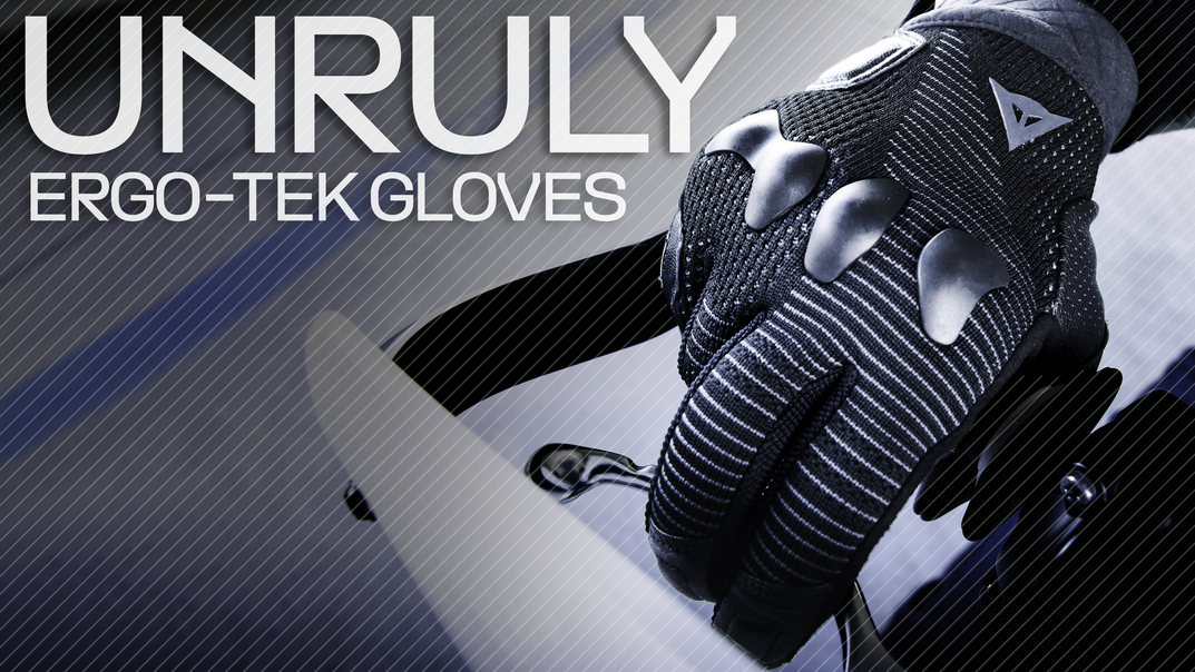 UNRULY ERGO-TEK - MEN'S MOTORCYCLE TEXTILE GLOVES | ANTHRACITE