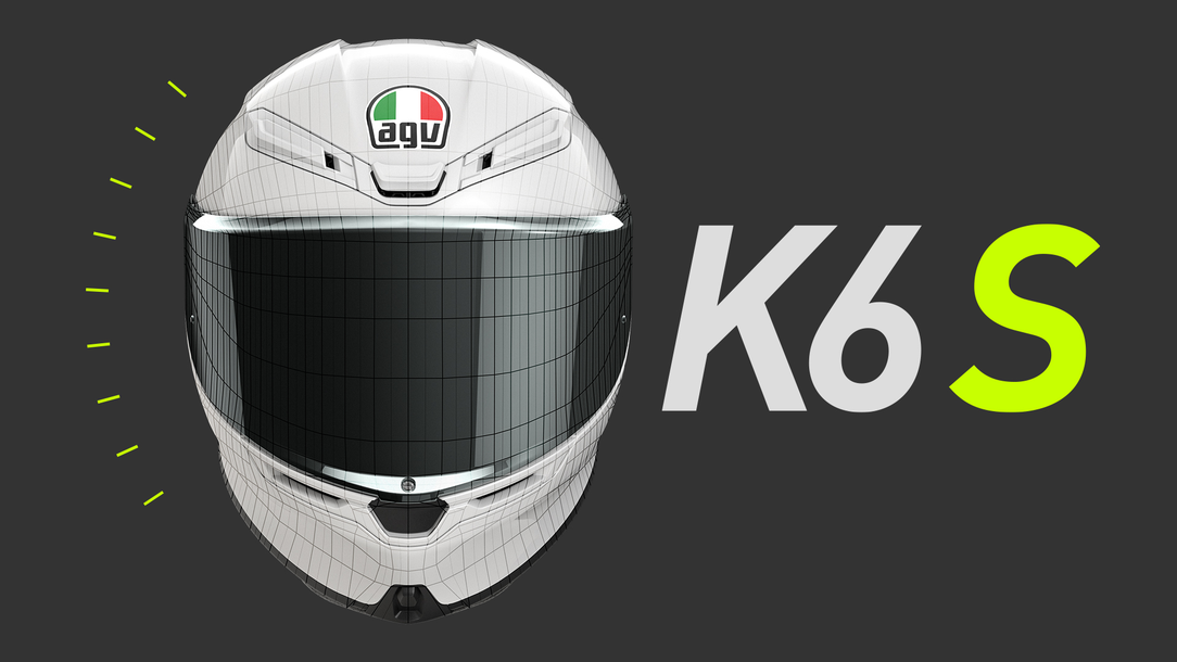 AGV K6 - Full-face motorcycle helmet, lightweight and AGV K6 - Full-face motorcycle helmet, lightweight and